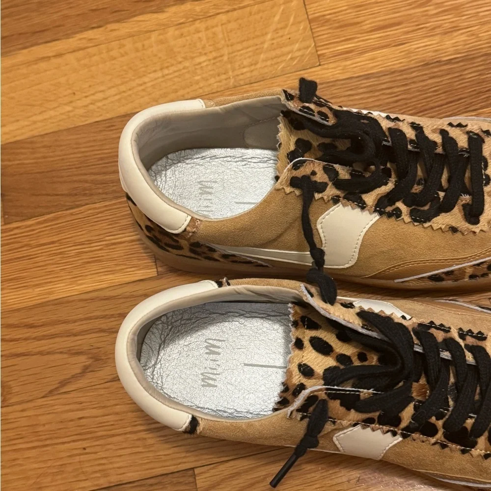 MI.IM Destiny Leopard Print Sneakers Animal 9 Shoes Casual Brown‎ Black Leather